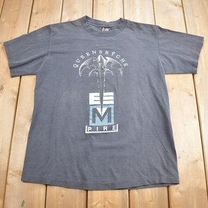 Vintage 1991 Queensrÿche Building Empires Tour Band T-shirt / Band Tee / Single Stitch / Made in USA / Music Promo / Premium Vintage