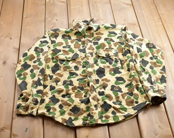 Vintage 90s Cabelas Camo Jacket Small 21x26 Duck Hunter USA - Etsy