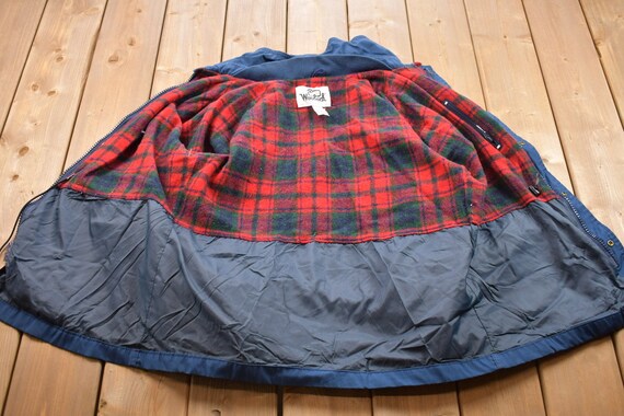Vintage 1990s Woolrich Cargo Pocket Plaid Lined B… - image 3