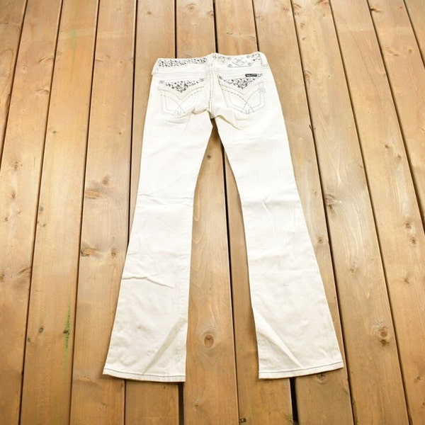 Vintage Y2K Miss Me Bedazzled Low Rise Jeans Größe 26x31 / Boot Cut Jeans / Streetwear Fashion / Unterteile / 2000er Jahre / Low Rise Jeans /