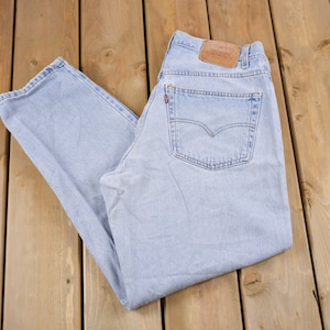 Vintage 1990s Levi&#39;s 560 Red Tab Distressed Jeans Size 34 x 30 / 90s Denim / Streetwear Fashion / Vintage Denim / Jeans / Vintage Levi&#39;s