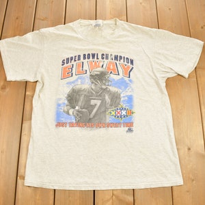 Vintage 1998 Denver Broncos Superbowl Champions  NFL Graphic T-Shirt / NFL / 90s Streetwear / Sportswear / El Way Size L
