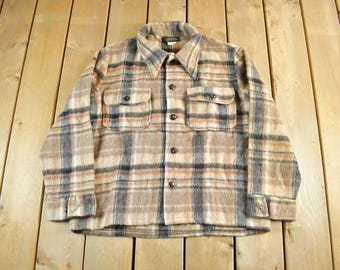 50s True Vintage Chill Chaser by Blue Top Blue Flannel Shirt