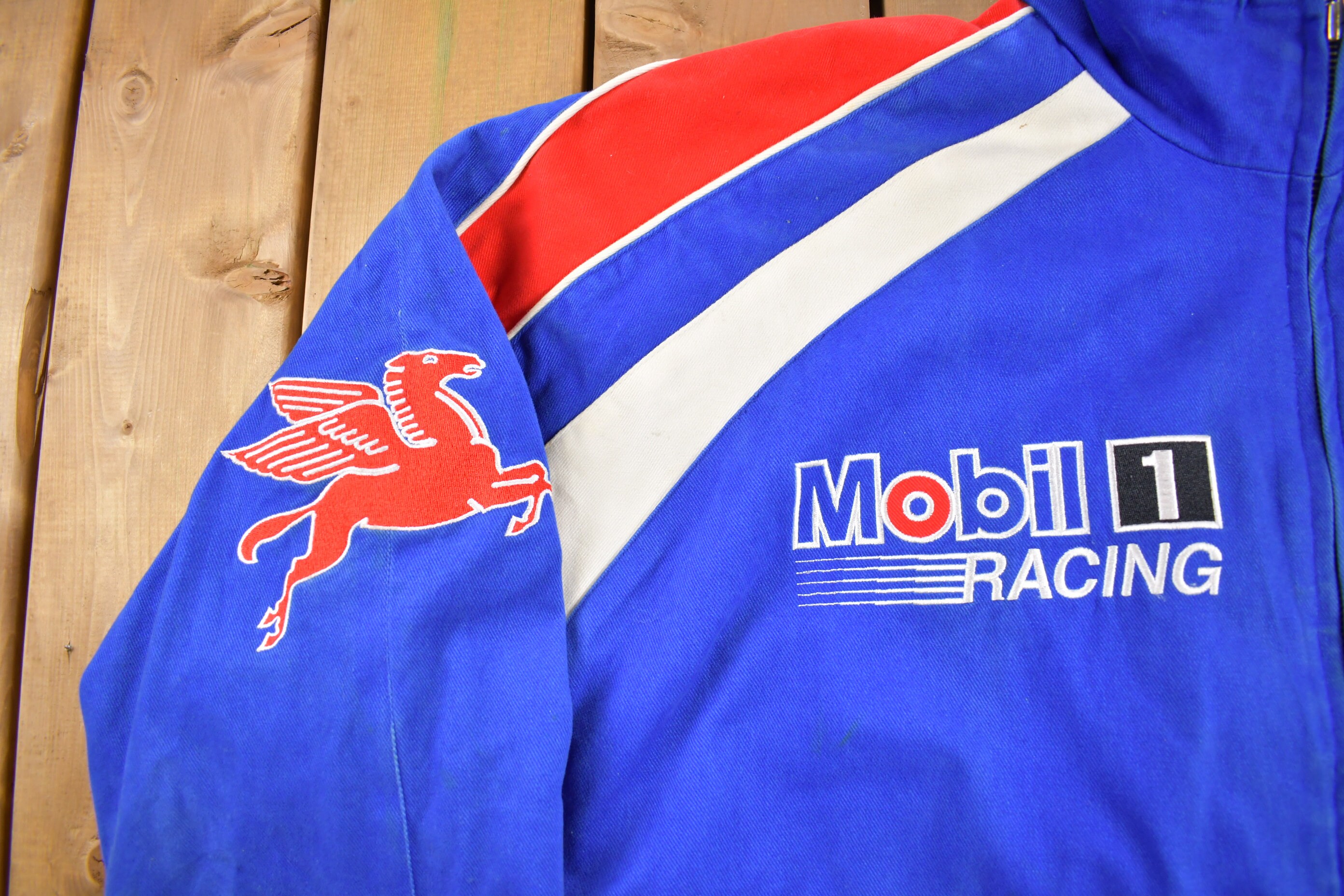 90s Mobil 1 Racing ジャンパー Mサイズ Vintage 1990s Mobil 1 Racing Nascar Jacket / Sportswear