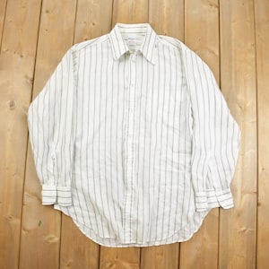 Vintage 1980s Striped Button Up Shirt
