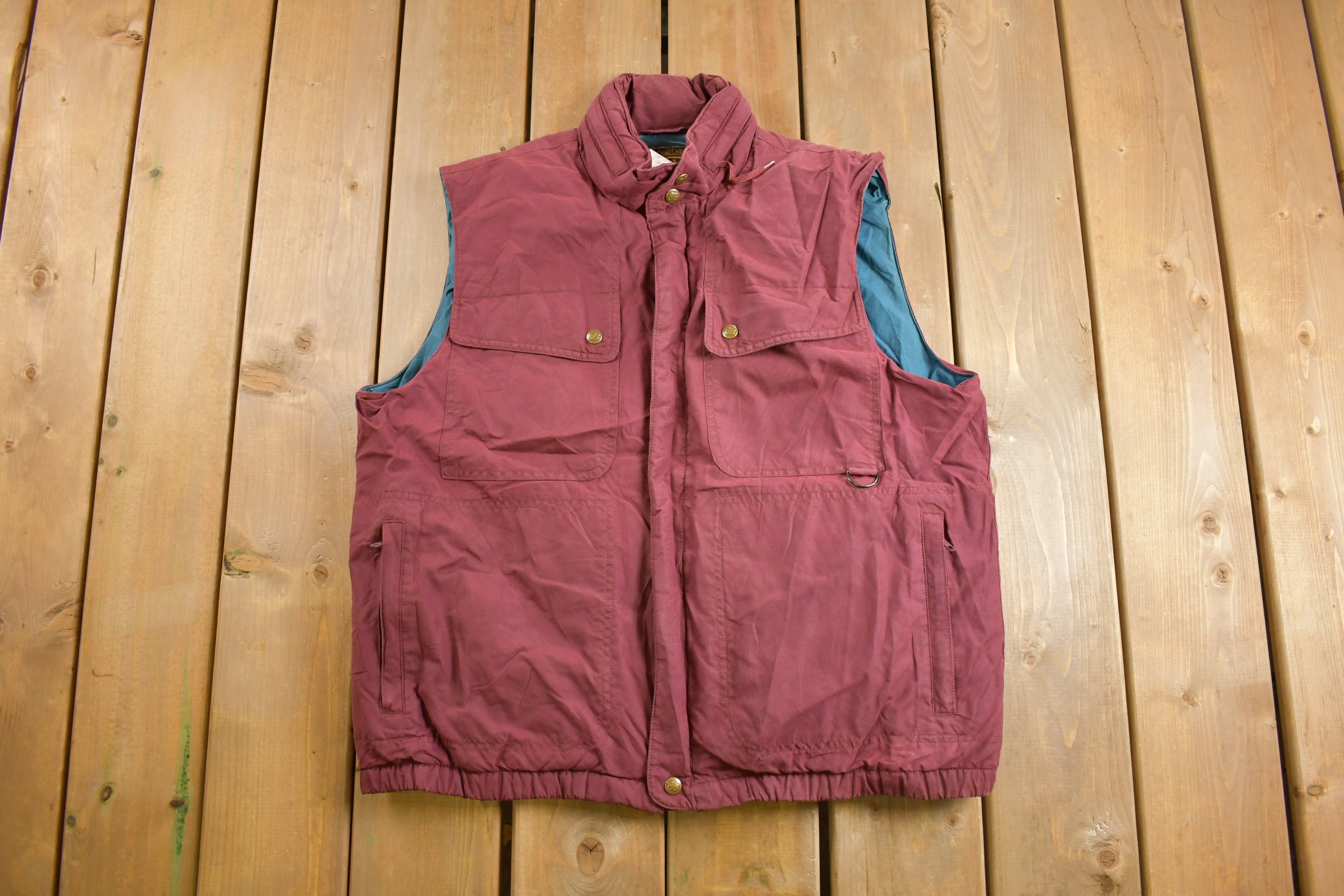 Vintage 1990s Eddie Bauer Goose Down Puffer Vest / 90s Vest 