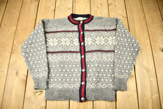 Vintage 1990s LL Bean Knitted Sweater / Vintage 90s Knit Vintage 1990s LL Bean Knitted Sweater / Vintage 90s Knit