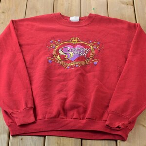 Vintage 1990s Cute Crewneck Sweater / 90s Crewneck / Grandma Sweater / Streetwear / Made In USA / Love Theme