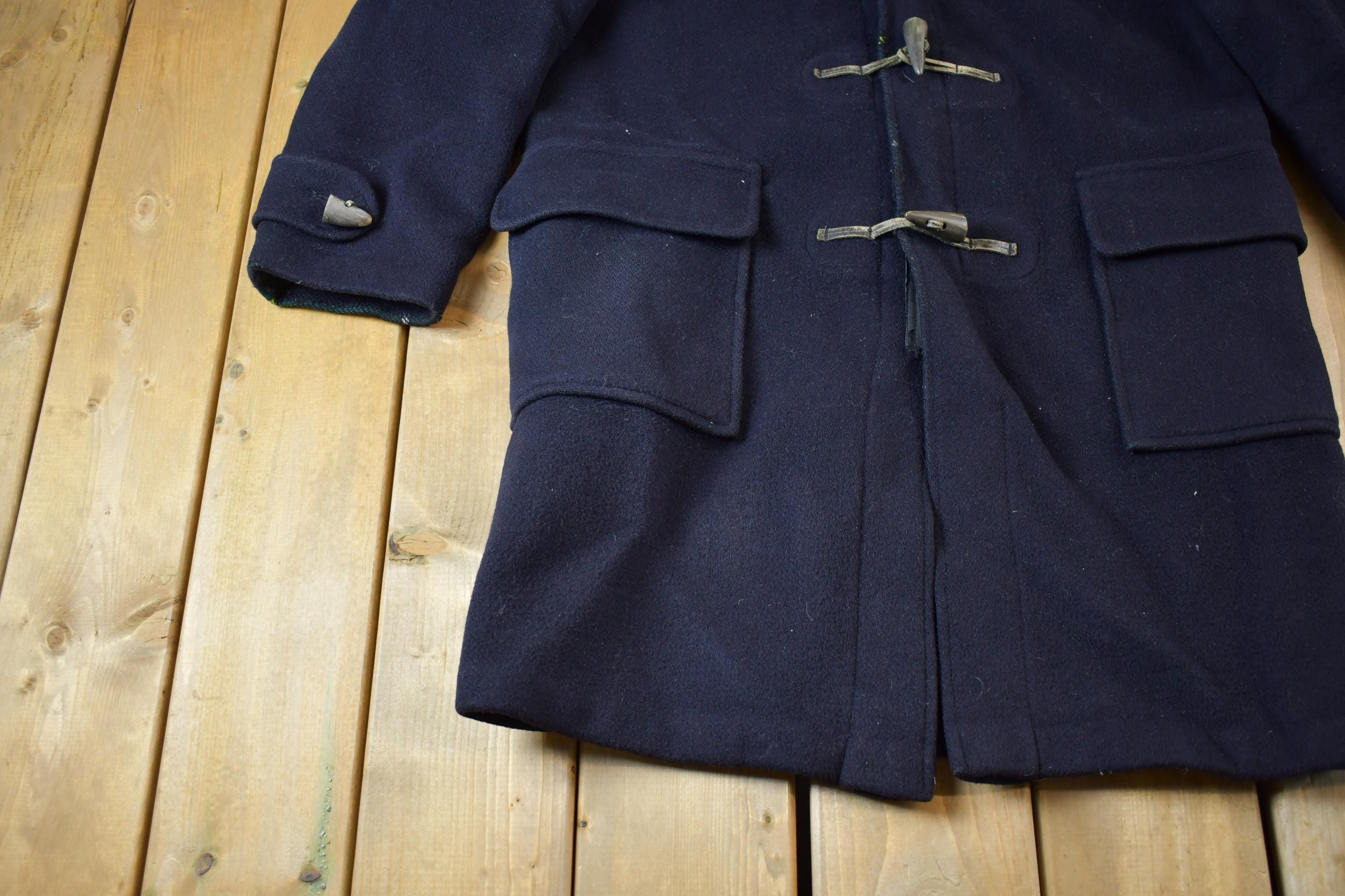 Vintage 1990s 100% Wool Gloverall Duffle Coat Made in