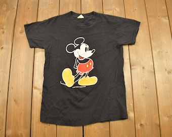 Vintage 1980 Mickey Mouse Graphic T Shirt / Vintage T Shirt / Streetwear / Graphic Tee / Single Stitch / Made In USA