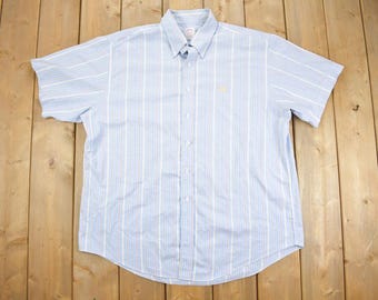 Vintage 1970s Brooks Brothers Polo Button Up Shirt / Embroidered Logo
