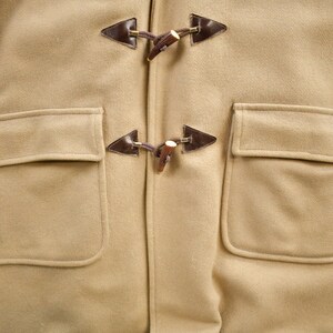 Vintage 1970s Craft Sportswear 100% Wool Toggle Button Up Fur Lined Jacket Made In Canada image 4