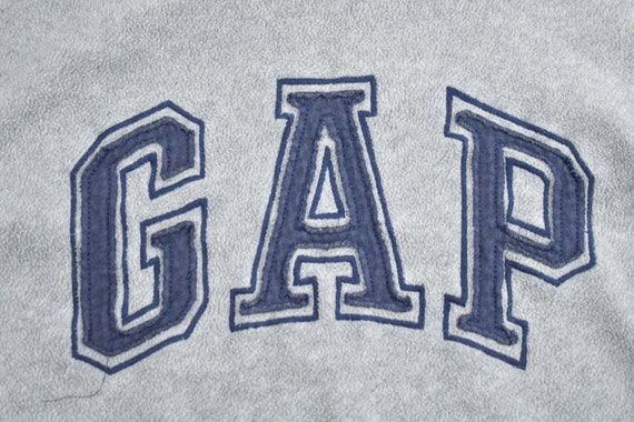 Vintage 1990s GAP Kids Embroidered Fleece Hoodie … - image 2