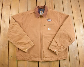 Vtg Carhartt Detroit Jacket Made in USA 38 38R Black Rare Grail