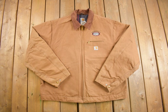 Vintage 1990s Carhartt Detroit Jacket / Workwear Blanket Lined
