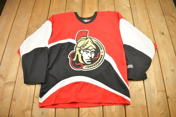 Vintage 1990s Ottawa Senators NHL CCM Hockey Jersey / 