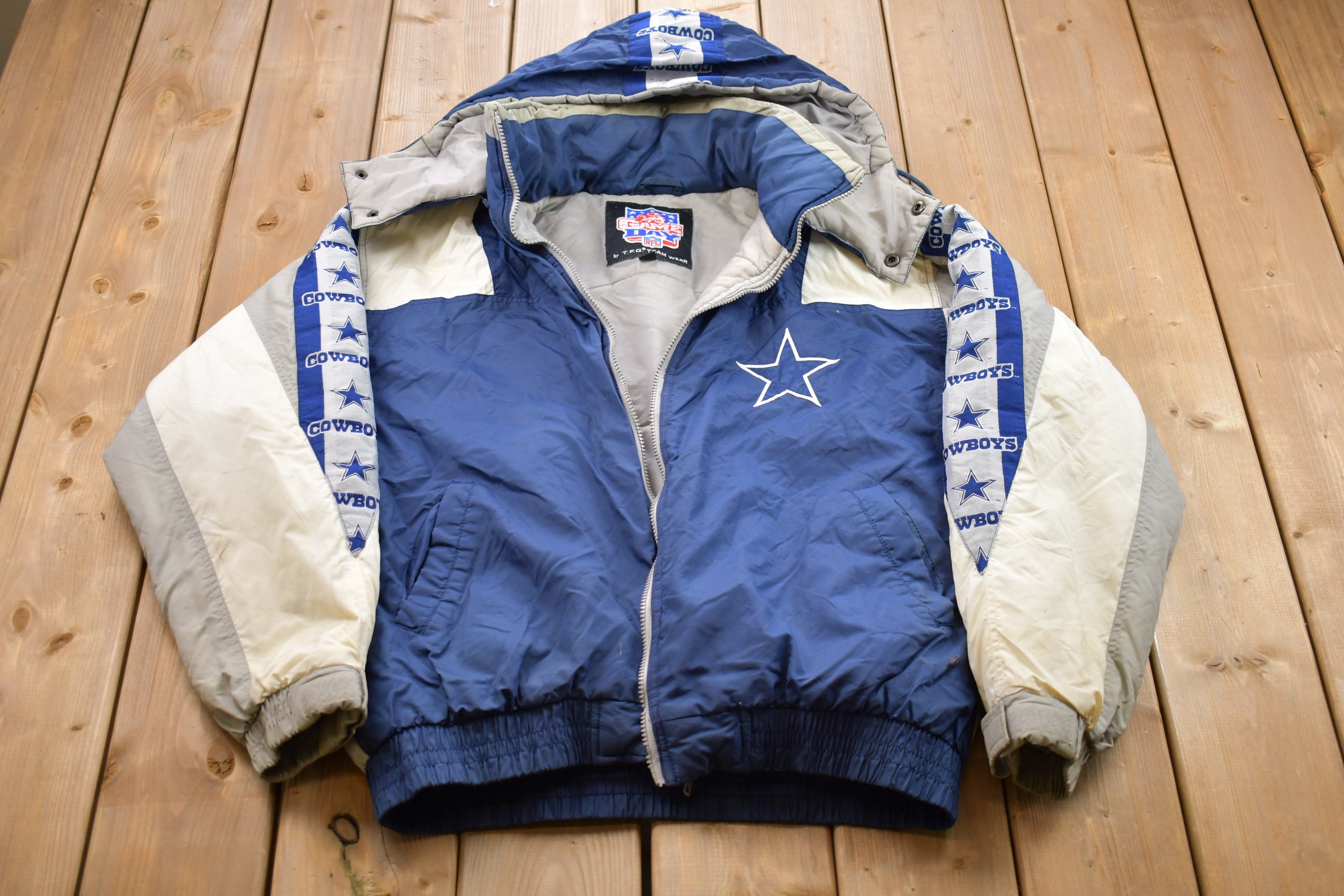 Vintage Dallas Cowboys NFL Men's Jacket Size L/G Blue -  New