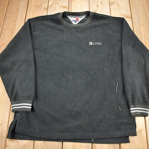 Vintage 1990s Tommy Hilfiger Fleece Crewneck Sweatshirt / 90s Crewneck / Vintage Hilfiger / Tommy Hilfiger