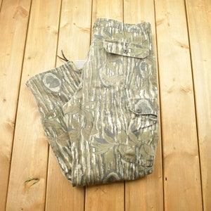 Vintage 1990s Woodland Camo Pants Size 40 / Cargo Pants / Streetwear Fashion / Army / Hunting Pants / Outdoorsman