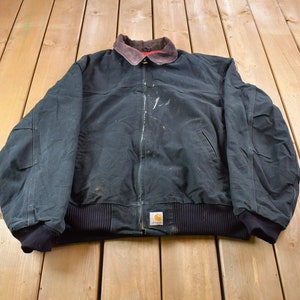 Vintage 1980s Carhartt Santa Fe Jacket Black / Workwear