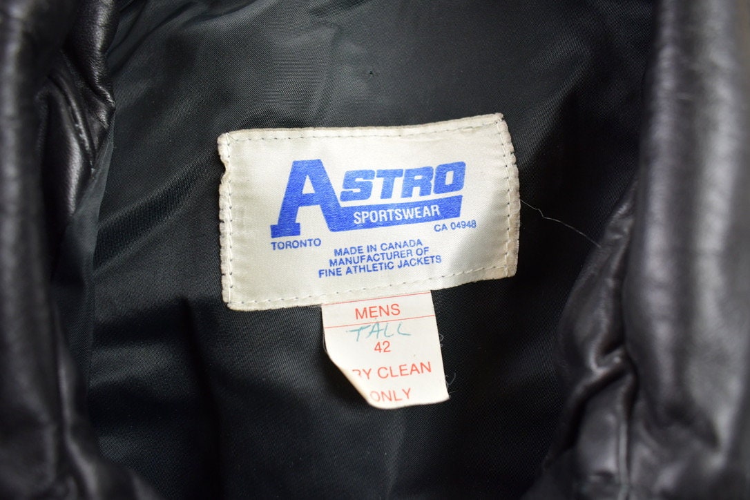 ASTRO sportswear snap on レザージャケット ASTRO sportswear snap on レザージャケット