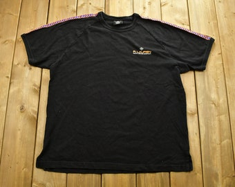 Camiseta vintage de los 90 de Polo Jeans Co Ralph Lauren con ribete / Estampado gráfico / Años 80 / Años 90 / Estilo urbano / Estilo retro / Polo Sport / Hecha en EE. UU.