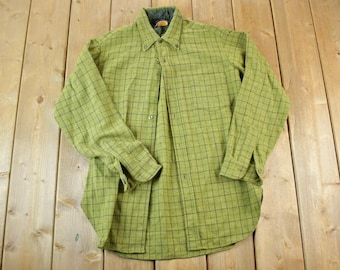 Vintage 1970s Pendleton Wool Flannel Button Up Shirt Men's Medium / Vintage 70s Shirt / Outdoorsman / True Vintage