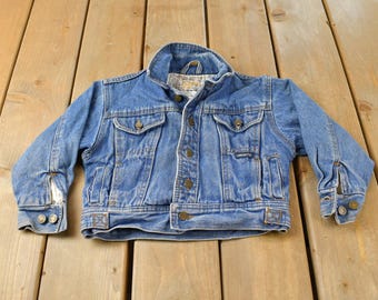 Veste en jean vintage London Fog des années 1990, taille enfant L / Denim vintage / Veste enfant / Mode streetwear