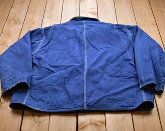 Vintage 1990s Carhartt Denim Chore Jacket / Workwear / Streetwear
