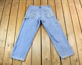 Vintage 2000s Light Wash Wrangler Workwear Denim Jeans Size 32 x 30 / Workwear / Streetwear / Vintage Pants / Vintage Workwear