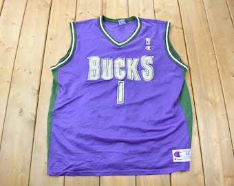 Milwaukee Bucks Vintage 90s Shawn Respert Champion Basketball