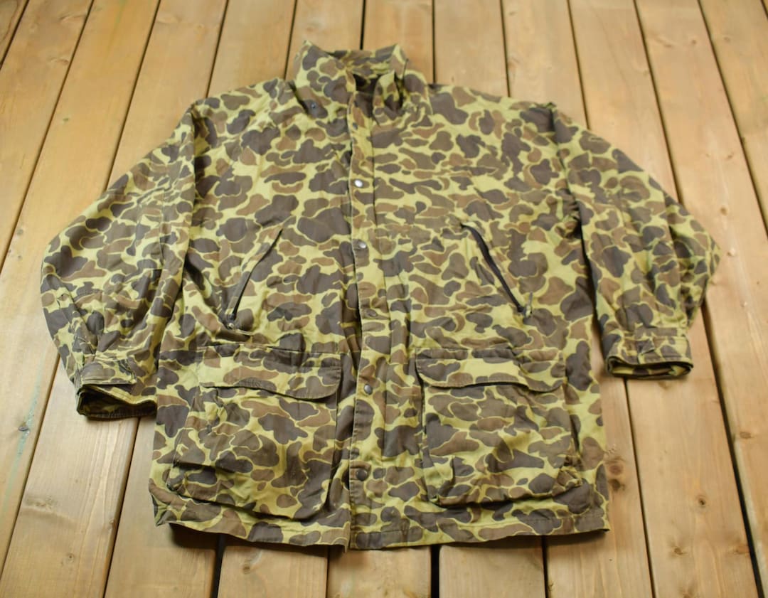 ジャケット・アウター 80s duck hunter camo hunting jacket Vintage 1980s Avid Duck Camo Hunting Jacket / Outdoorsman