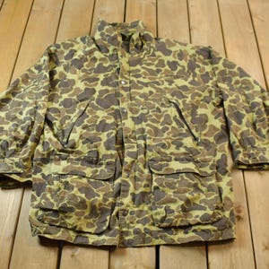 Vintage 1980s Avid Duck Camo Hunting Jacket / Outdoorsman / Camouflage Jacket / Vintage Hunting / Streetwear Fashion / Hunting Coat