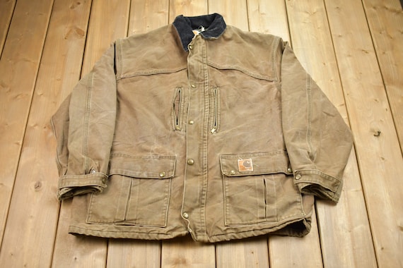 ジャケット・アウター 90s Carharrt Unlined Chore Jackets Vintage 1990s Carhartt Chore Jacket / Workwear / Streetwear / Made