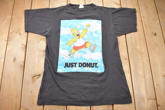 Vintage 1996 Just Donut Homer Simpson Simpsons Graphic T-shirt