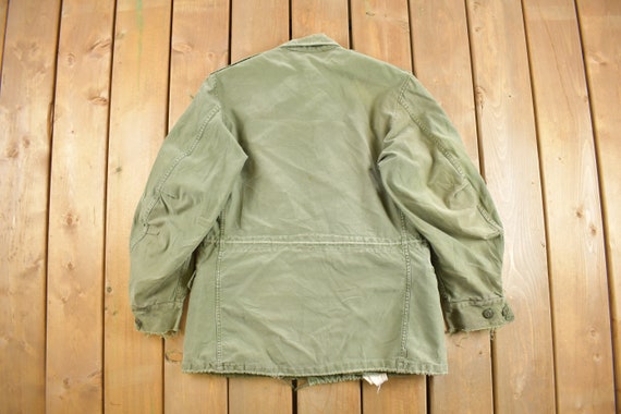 Vintage 1964 US Army Military Sateen Field Jacket / US Army