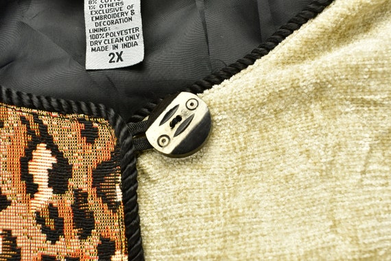 Vintage 1990s Patchwork Button Up Abstract Graphi… - image 5