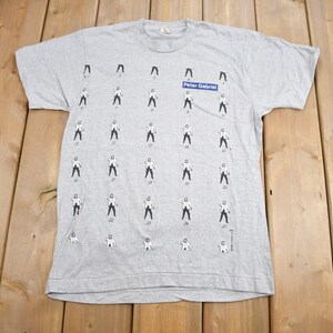 Vintage 1987 Peter Gabriel Grafik T-shirt / Band T-Shirt / Single Stitch / Made in USA / Musik Promo / Premium Vintage