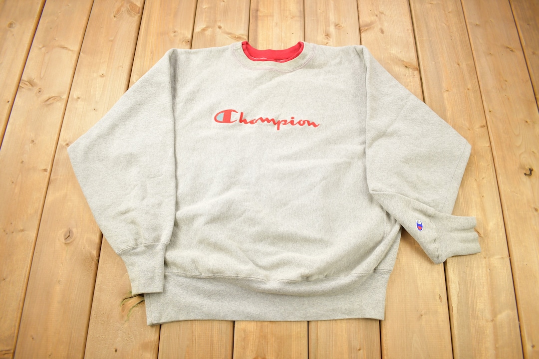 ヤ*ス様 Made in USA 1990s Champion REVERSE Vintage 1990s Champion Reverse Weave Embroidered Crewneck