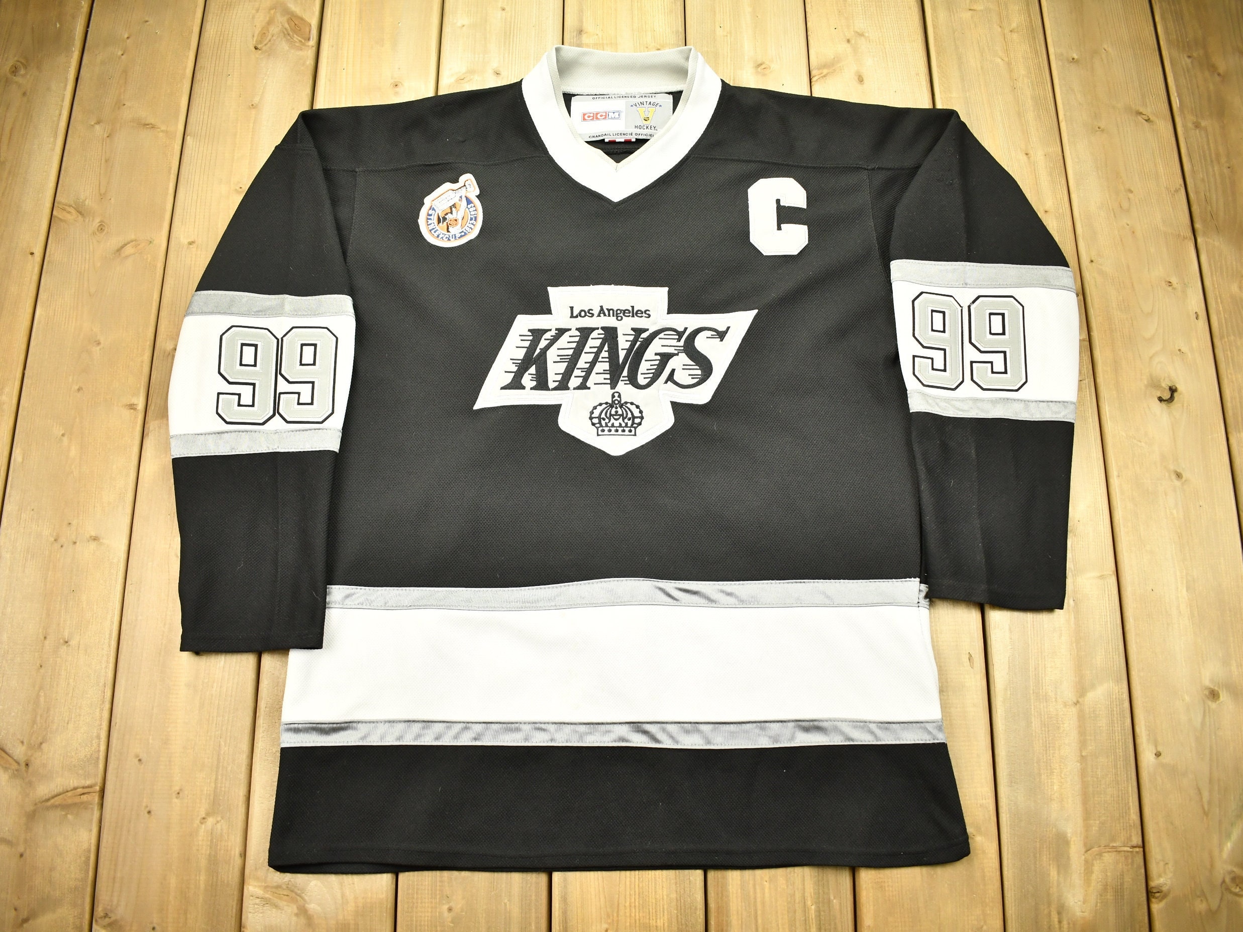Vintage Edmonton Oilers Wayne Gretzky SK Sandow Hockey Jersey Size Large  80s NHL