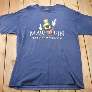 1999年ヴィンテージ マービン・ザ・マーシャン ルーニー・テューンズ カートゥーン プロモ Tシャツ / 90年代グラフィックTシャツ / TVプロモTシャツ / ワーナーブラザーズスタジオストア