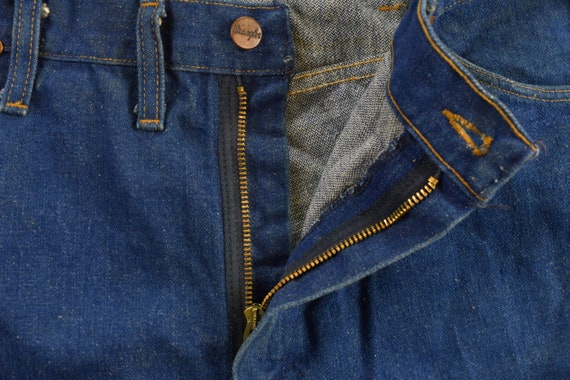 Vintage 1970s Wrangler Dark Wash Denim Jeans 36 x… - image 4