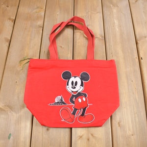 Vintage 1990s Walt Disney Mickey Mouse Tote Bag / Vintage Accessory  / Vintage Disney / Mickey & Co