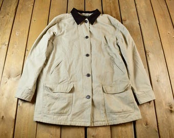 Vintage 1990s Lands End Field Jacket / Workwear / Streetwear