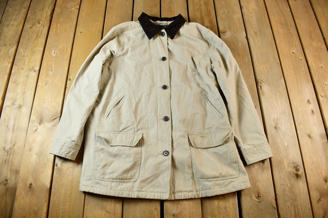 Vintage 1990s Lands End Field Jacket / Workwear / Streetwear