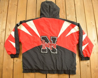 Vintage 1990s Nebraska Huskers NCAA Apex One Puffer Jacket