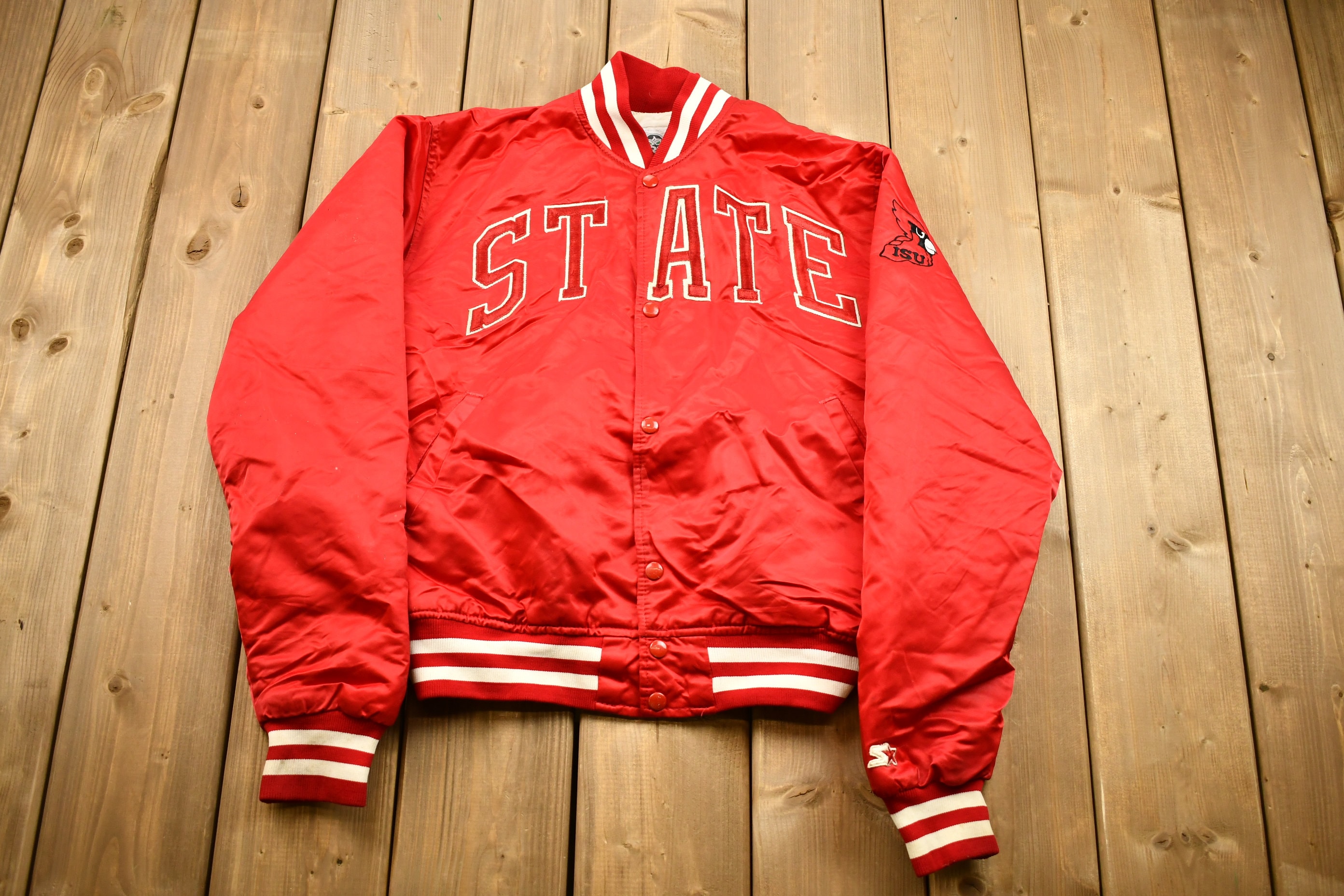 Vintage 1980s Illinois State Redbirds NCAA Satin Starter