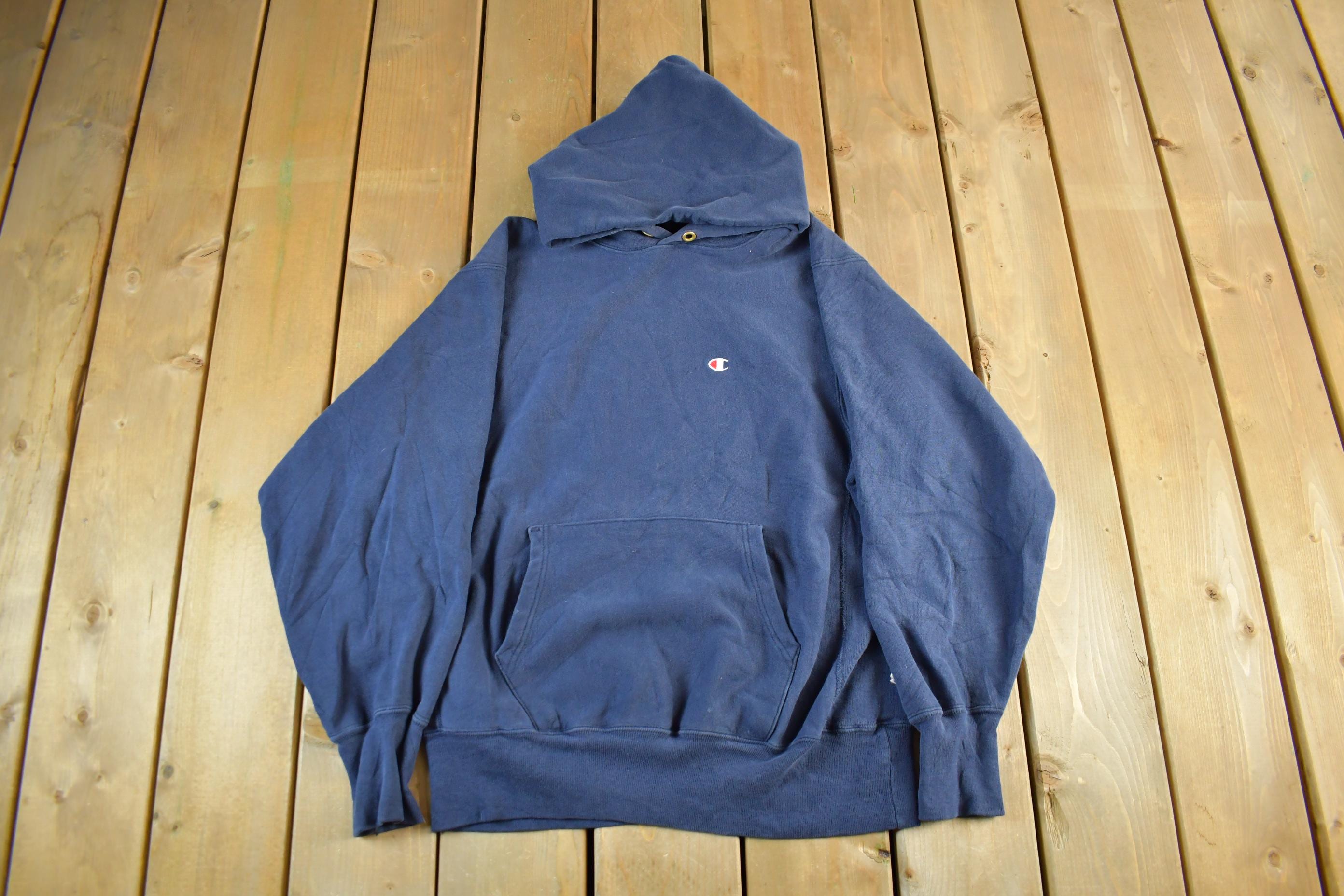 Vintage 90s Champion Reverse Weave Hoodie: USA Made, Men