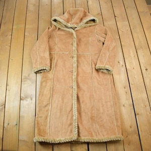 Vintage 1980s Anne Klein Authentic Shearling Parka Jacket