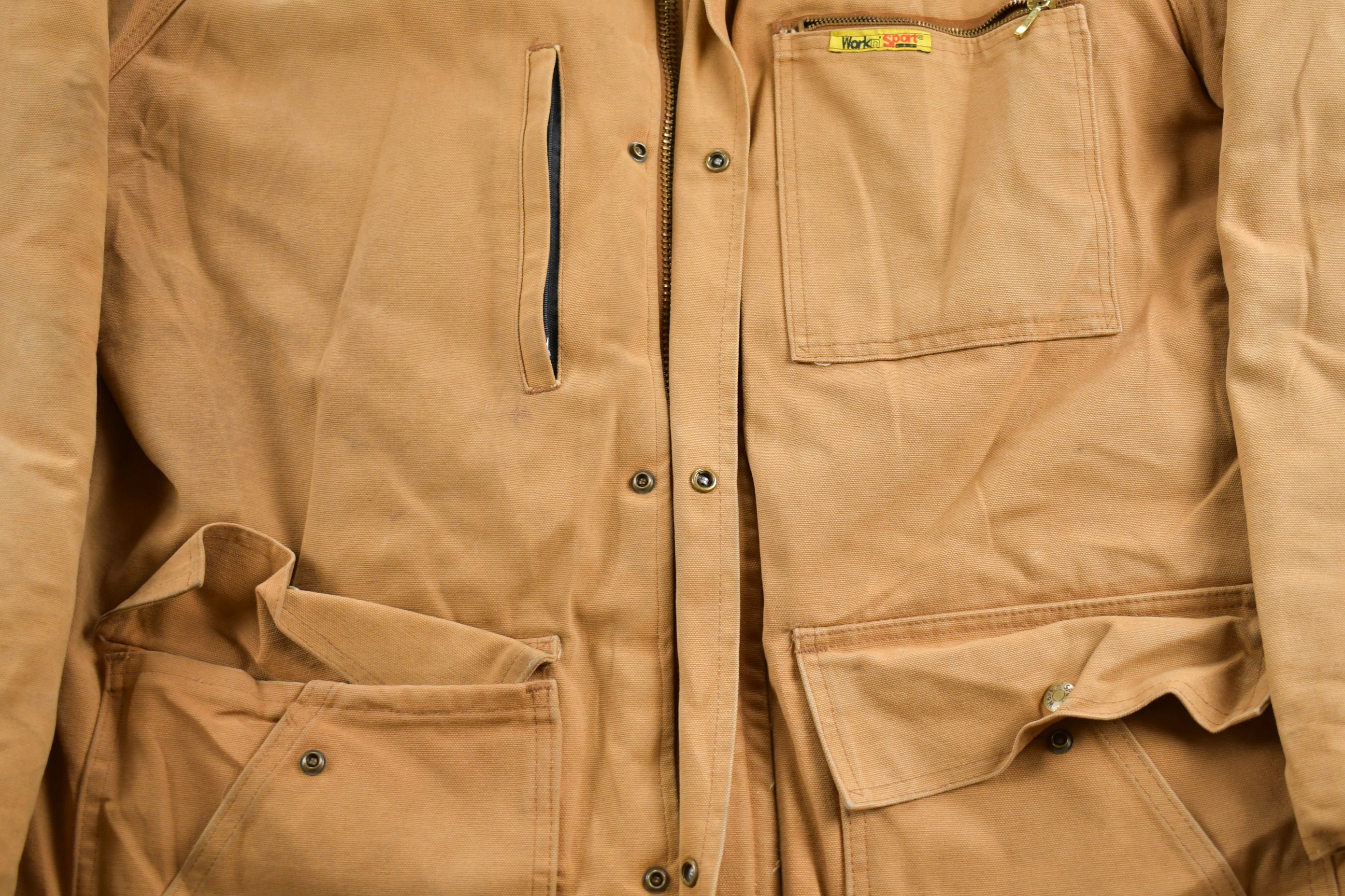 Vintage 1990s Work N Sport Chore Jacket / Workwear / Streetwear 
